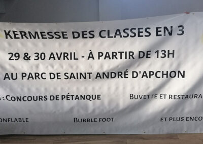 Impression bâche classes