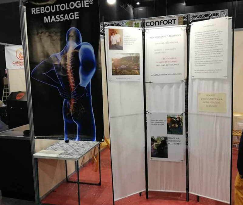 Bâche stand Reboutologie